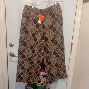 Cider Diamond Pattern pants- Brown and Cream